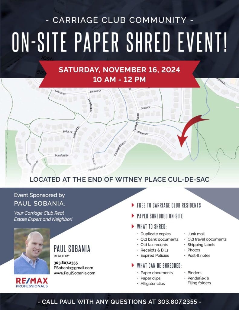 Shred Event Flyer